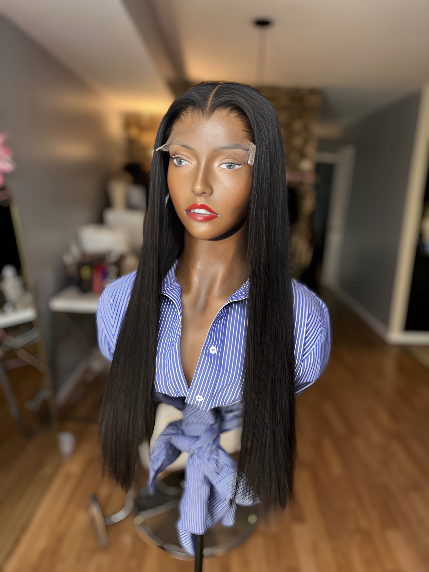 “BEGINNER” unit Jet Black Burmese HD lace Closure Wig