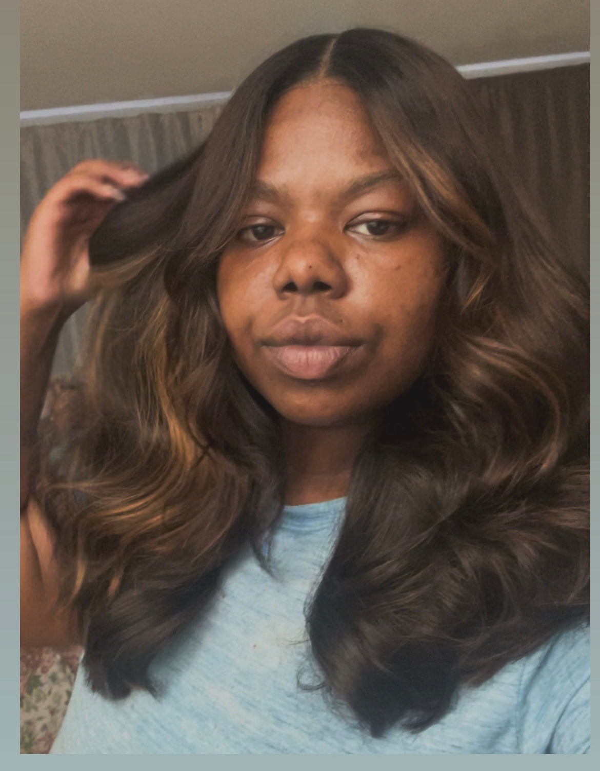 (Ready TO SHIP) Highlighted Raw Indonesian 5x5 HD Closure Wig 18/20” (exact unit in pic)