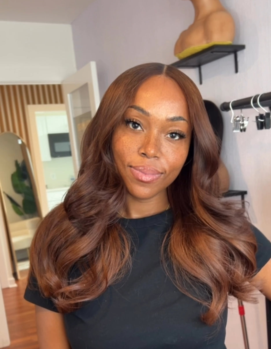 “Maggie🍂” RAW Filipino Straight 6x6 HD lace Closure Wig