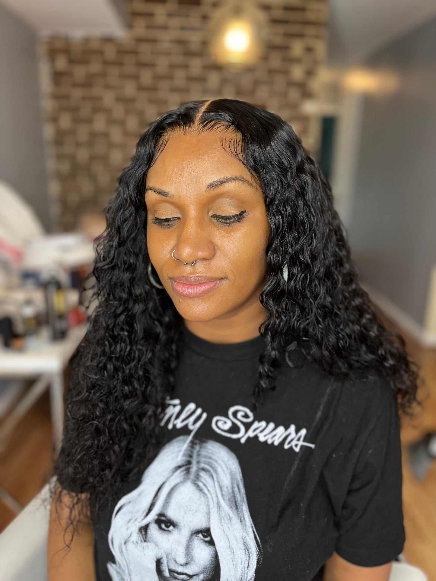 “Vacay 🏝️” unit Burmese curl HD lace Closure Wig