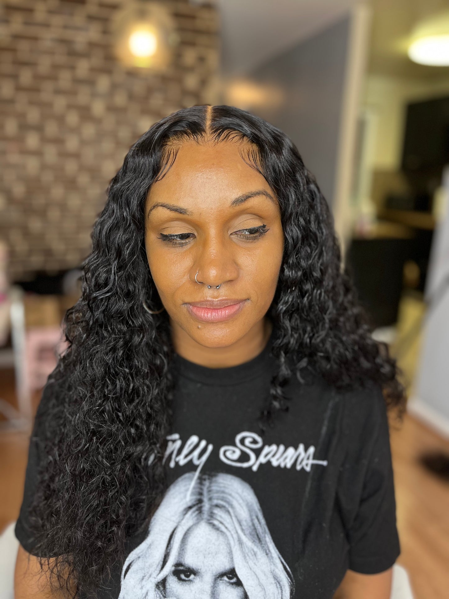 “Vacay 🏝️” unit Burmese curl HD lace Closure Wig