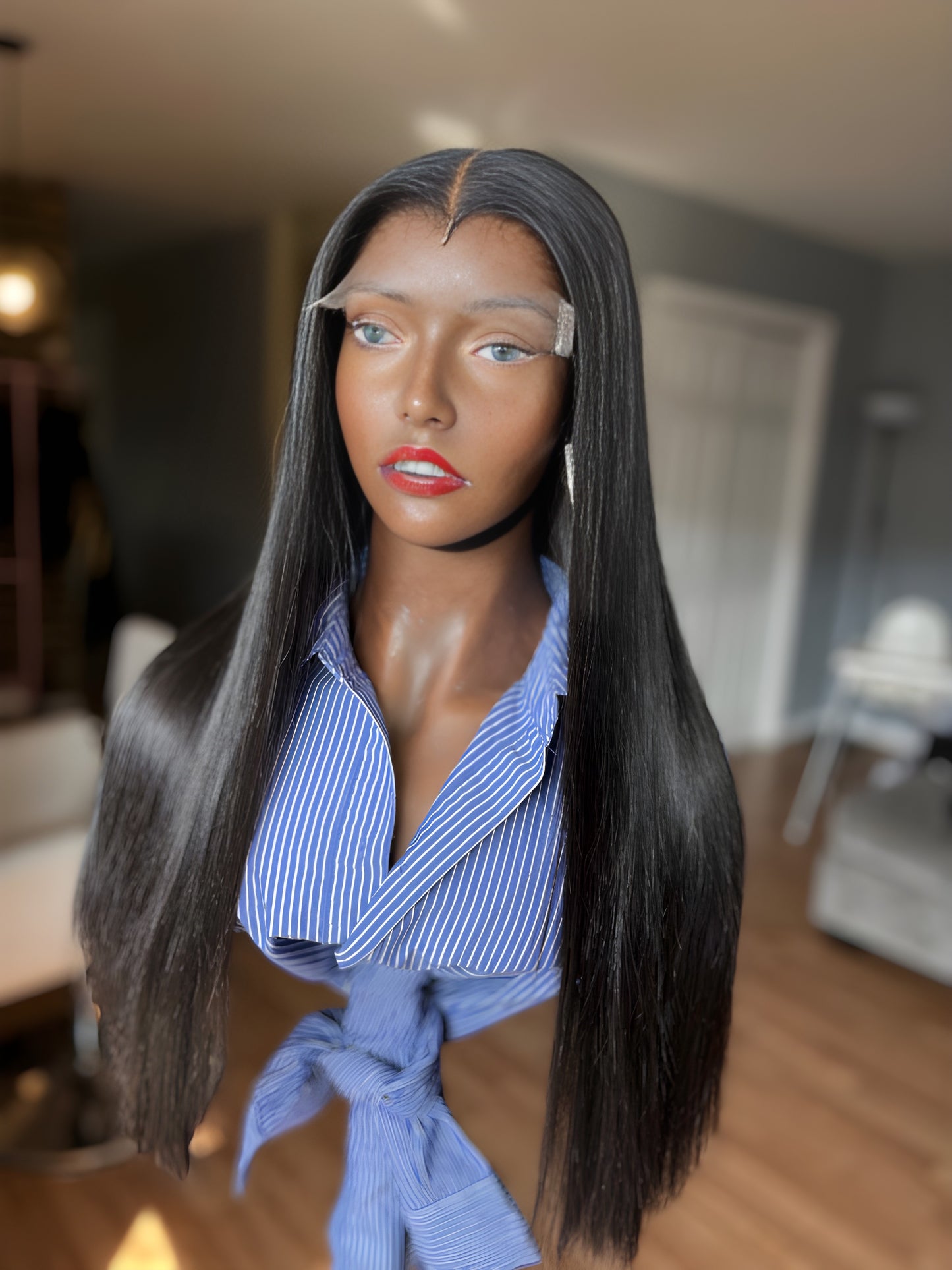 “BEGINNER” unit Jet Black Burmese HD lace Closure Wig
